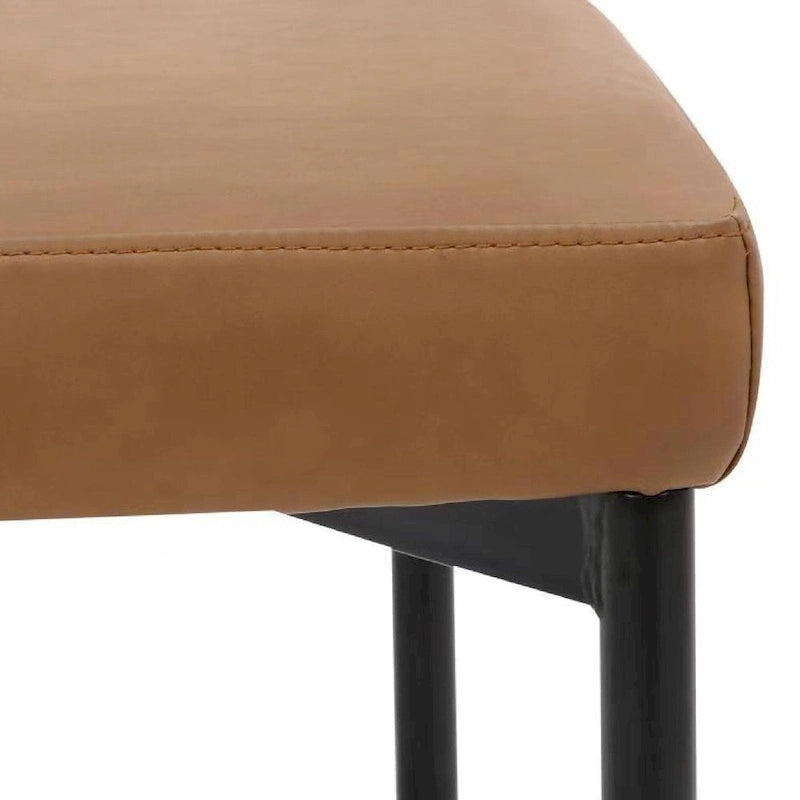 Nathan James Dahlia Counter Height Barstool or Dining Chair with Back and Upholstered Cushion 28