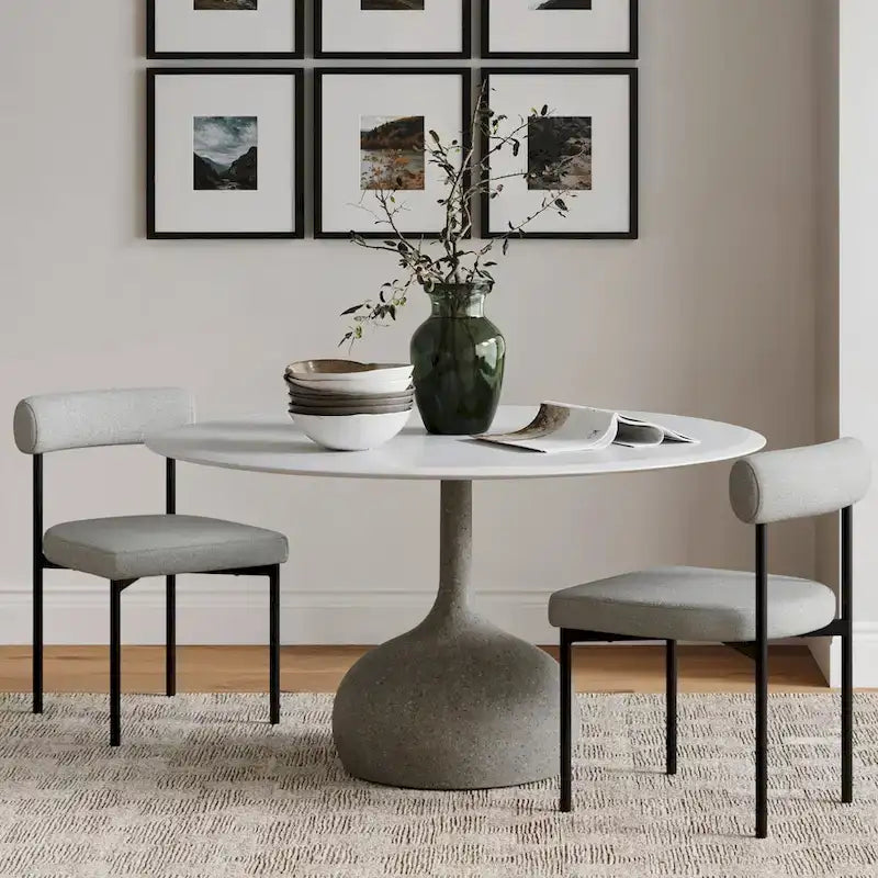 Nathan James Dahlia Counter Height Barstool or Dining Chair with Back and Upholstered Cushion 29