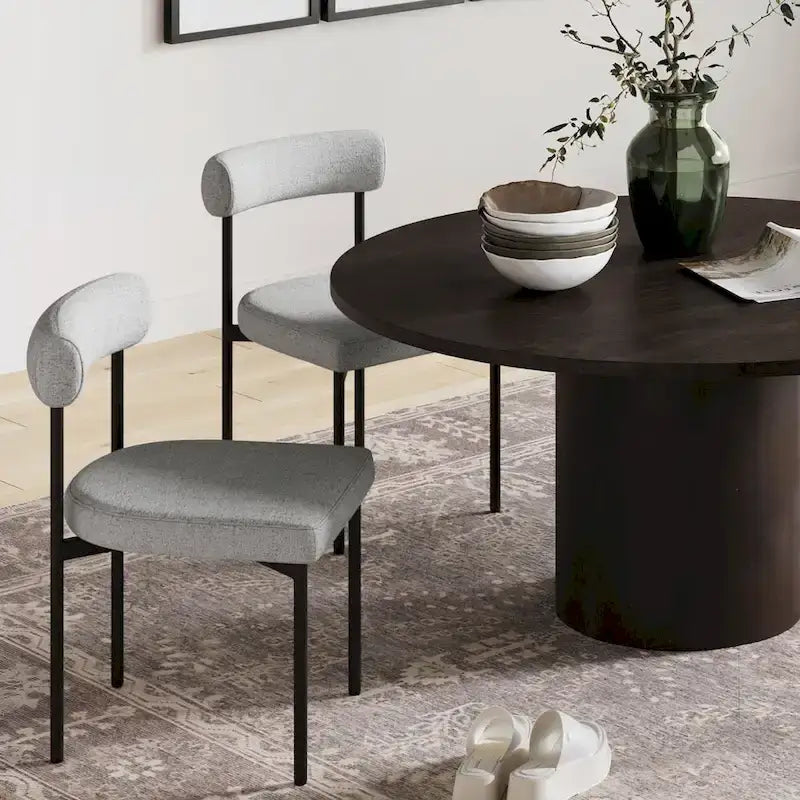 Nathan James Dahlia Counter Height Barstool or Dining Chair with Back and Upholstered Cushion 30