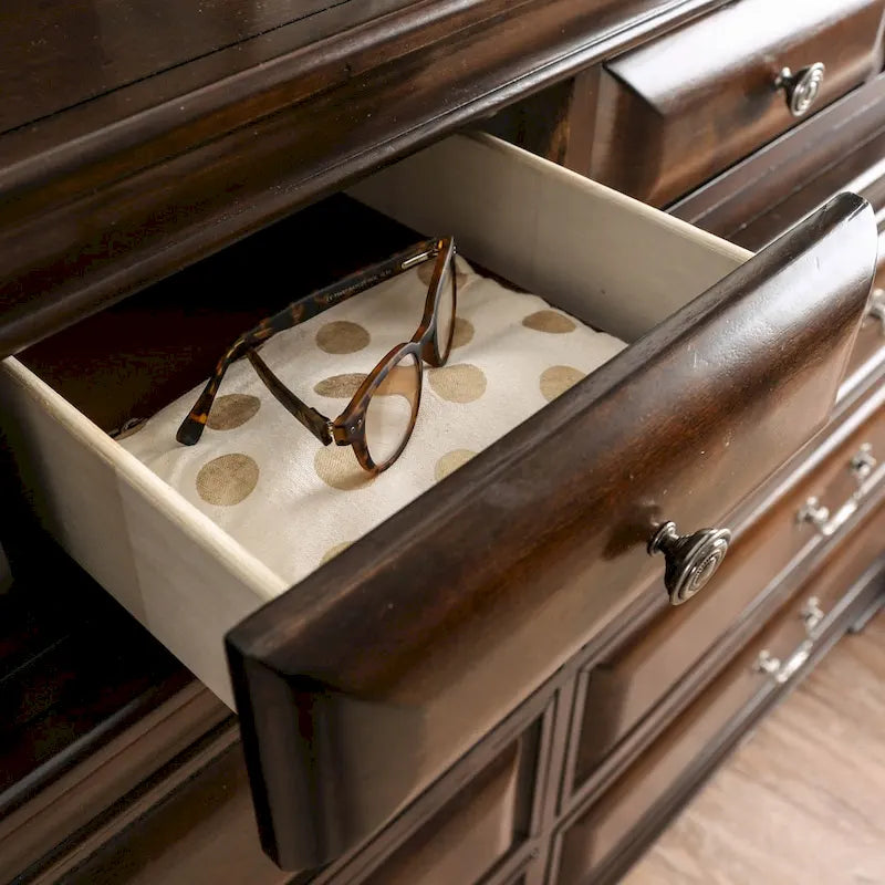 Oslo Traditional 2-piece 10-Drawer Dresser and Mirror Set by Furniture of America 3