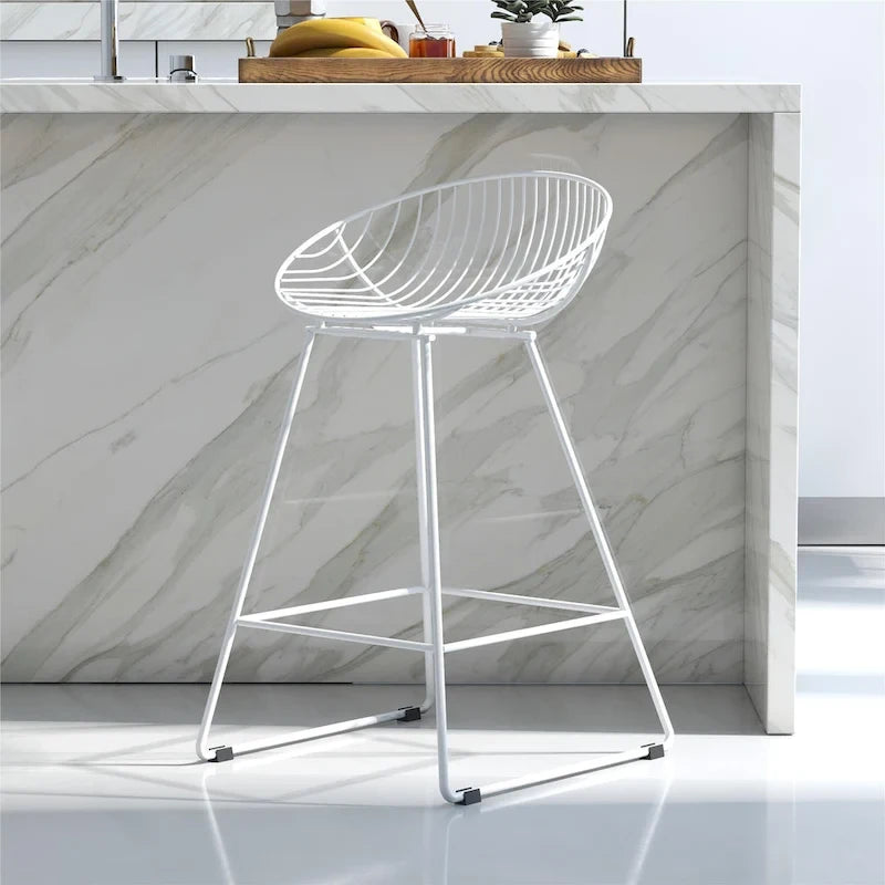 CosmoLiving by Cosmopolitan Ellis 24 Metal Counter Height Bar Stool 5