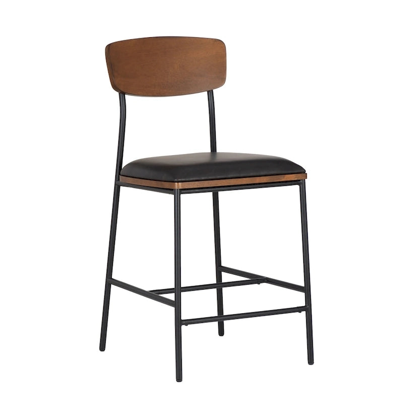 Lowrey Metal Faux Leather 25-Inch Counter Stool 5