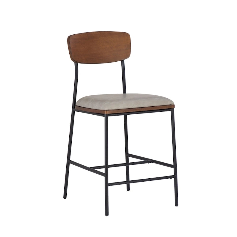 Lowrey Metal Faux Leather 25-Inch Counter Stool 9