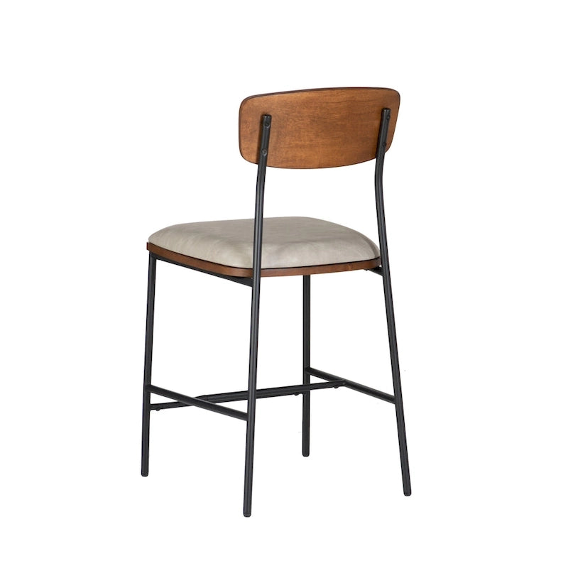 Lowrey Metal Faux Leather 25-Inch Counter Stool 10