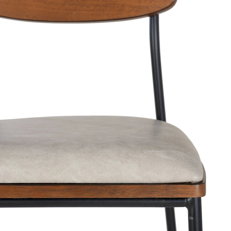 Lowrey Metal Faux Leather 25-Inch Counter Stool 11