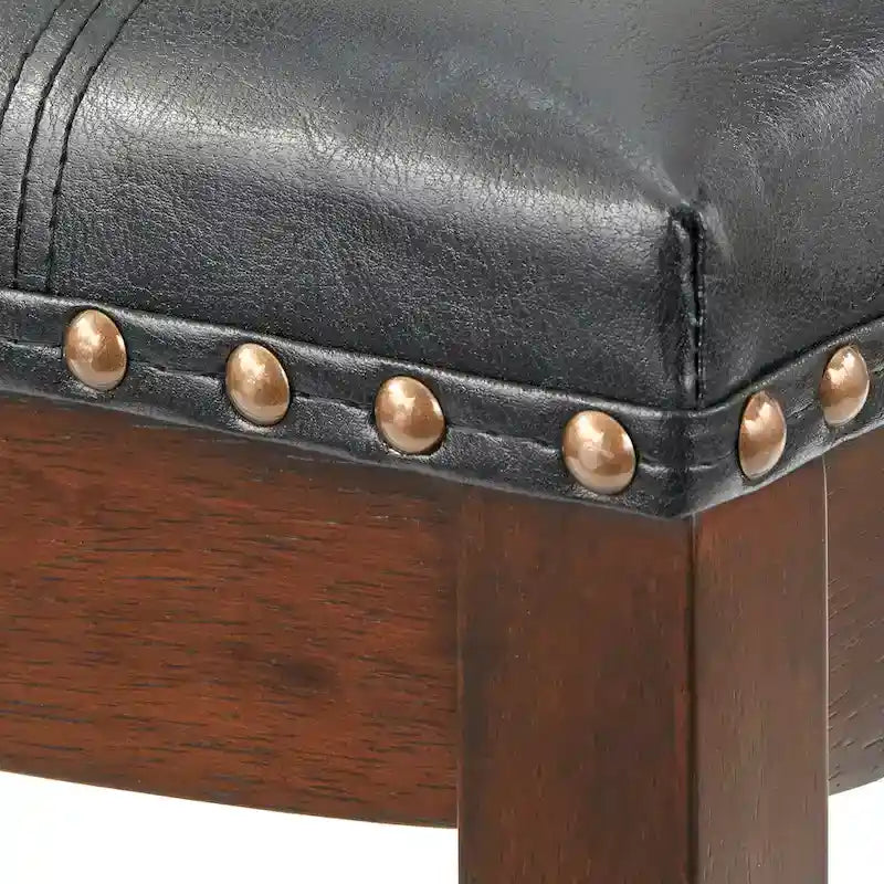 Simple Living Lonnie 29-inch Padded Bar Height Saddle Stools (Set of 2) 5