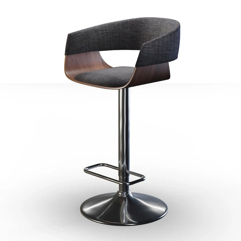 WYNDENHALL Calinda Mid Century Modern 33 inch Adjustable Swivel Bar Stool
