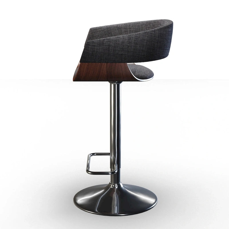 WYNDENHALL Calinda Mid Century Modern 33 inch Adjustable Swivel Bar Stool 5