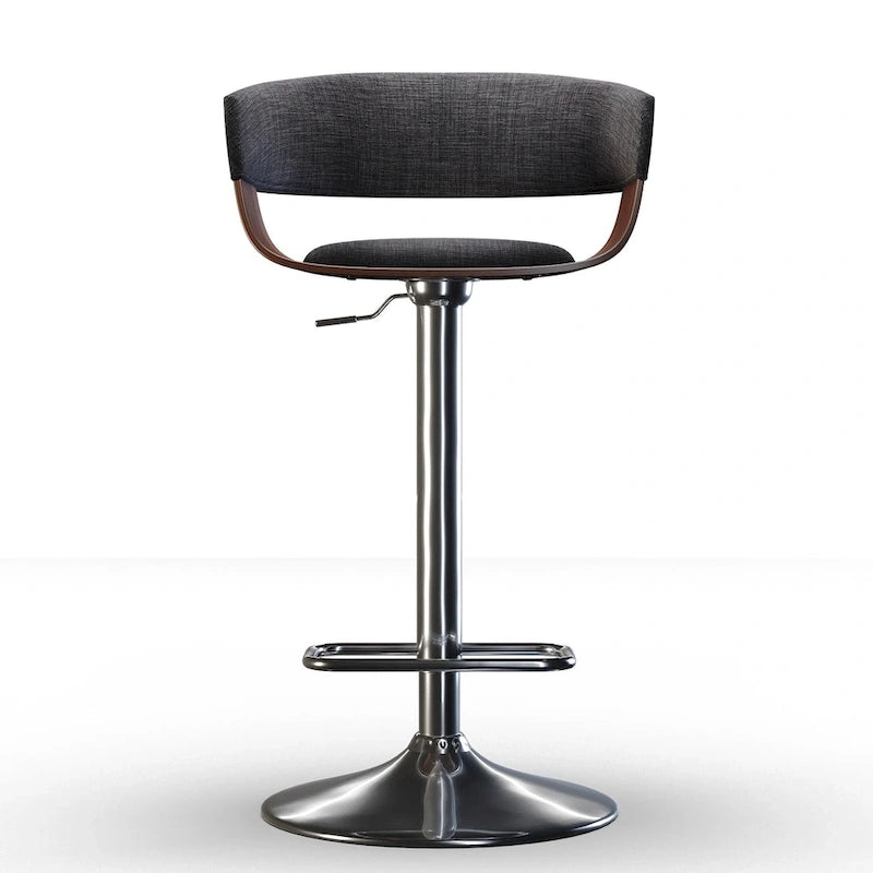WYNDENHALL Calinda Mid Century Modern 33 inch Adjustable Swivel Bar Stool 6