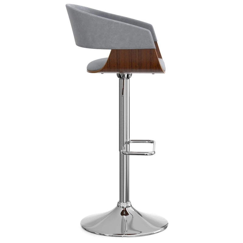 WYNDENHALL Calinda Mid Century Modern 33 inch Adjustable Swivel Bar Stool 13