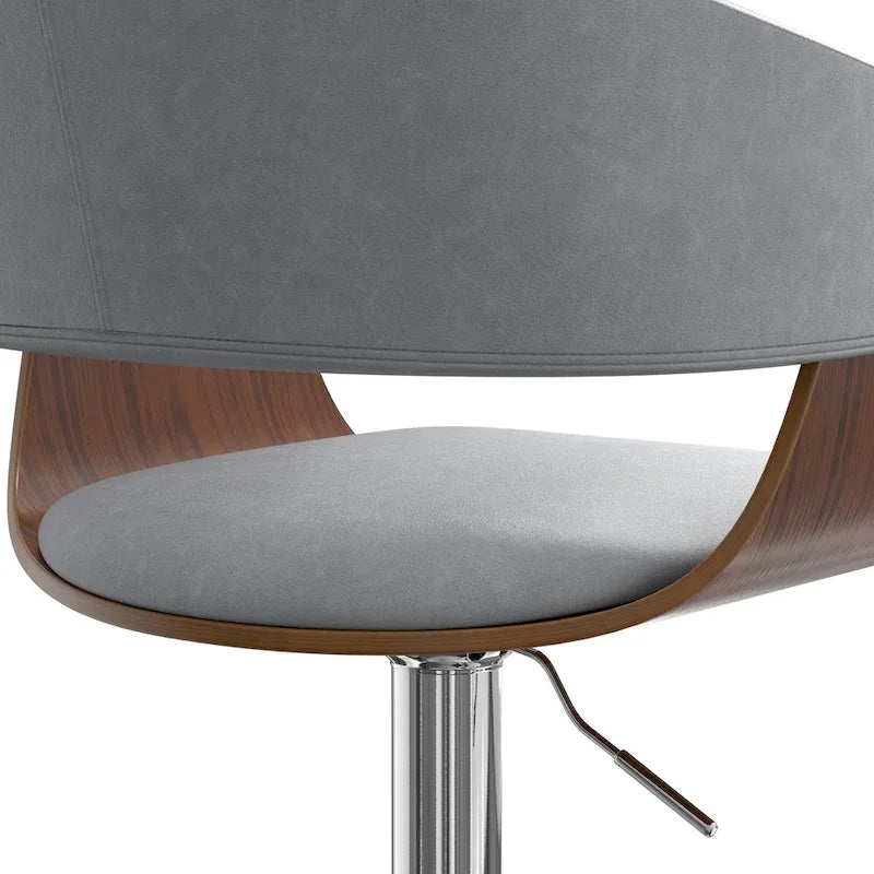 WYNDENHALL Calinda Mid Century Modern 33 inch Adjustable Swivel Bar Stool 15