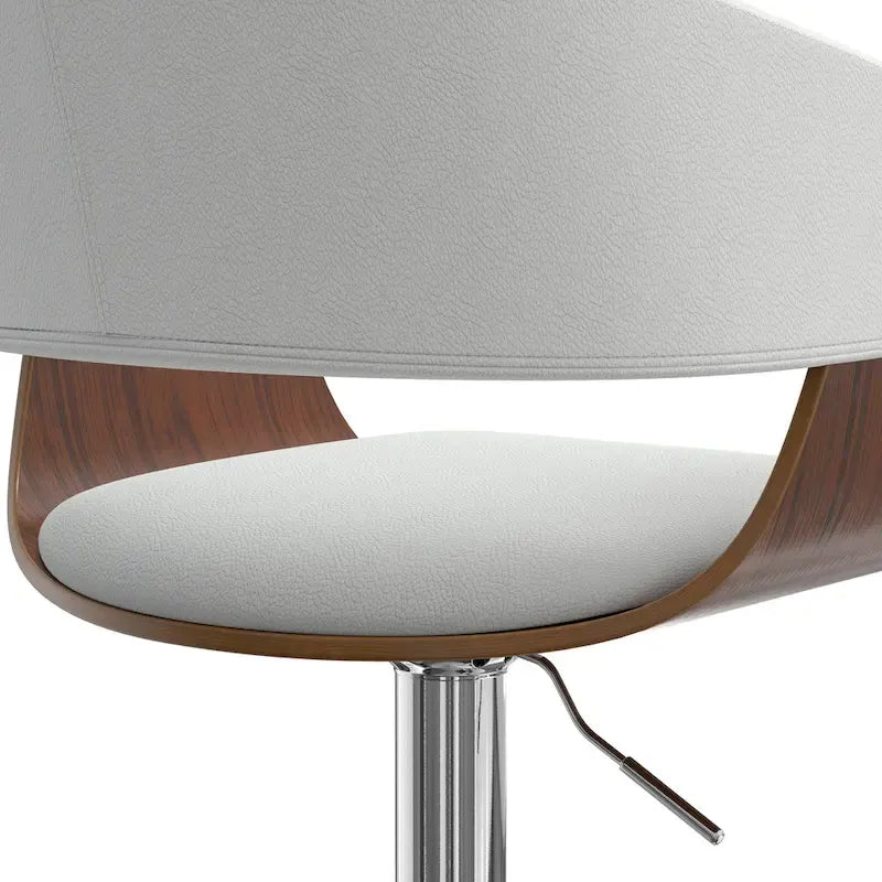 WYNDENHALL Calinda Mid Century Modern 33 inch Adjustable Swivel Bar Stool 24