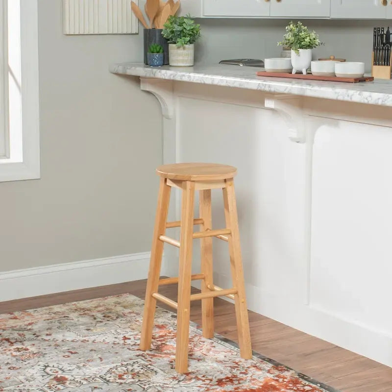 Basic Stationary Backless Bar Stool 5