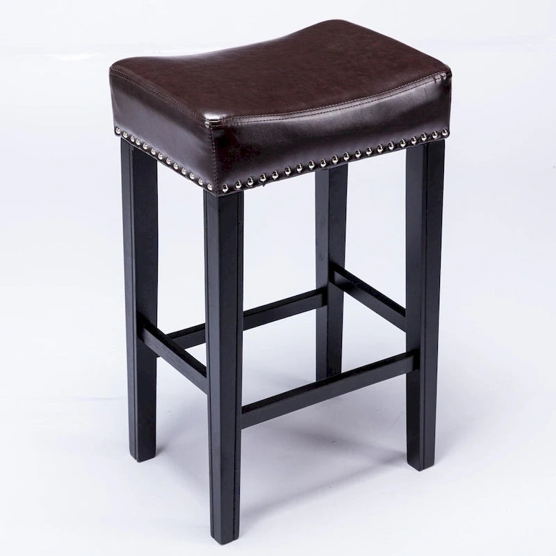 Counter Height 29 Bar Stools for Kitchen Counter Backless Faux Leather Stools Farmhouse Island Chairs 12