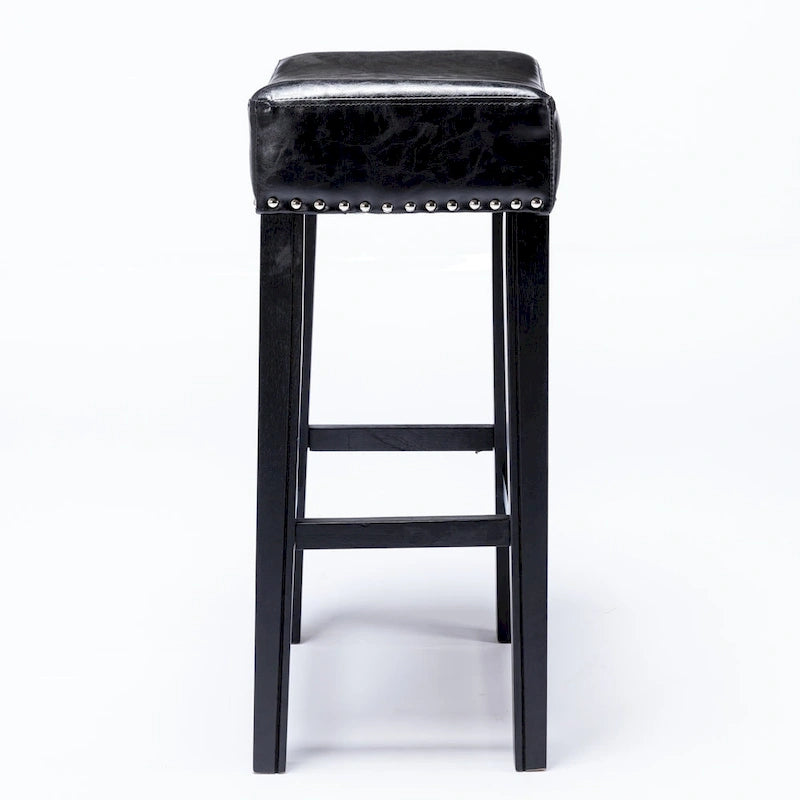 Counter Height 29 Bar Stools for Kitchen Counter Backless Faux Leather Stools Farmhouse Island Chairs 21