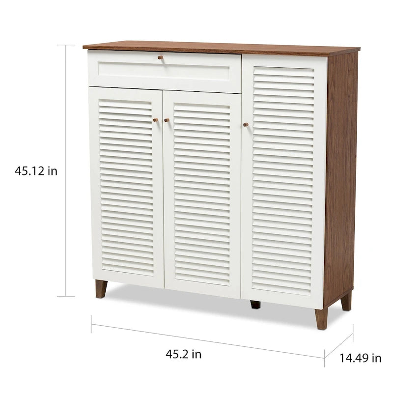 Carson Carrington Agnew Modern and Contemporary 11-shelf Shoe Cabinet 3