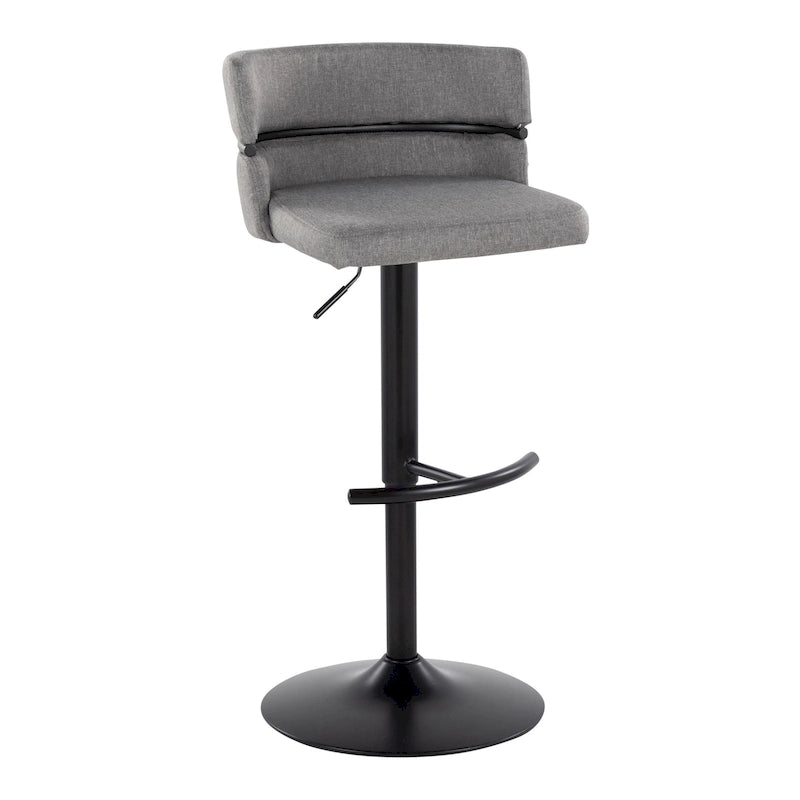 Silver Orchid Lena Adjustable Bar Stool with Rounded T Footrest (Set of 2) 37