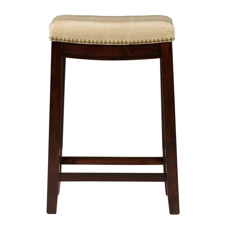 Linon Willamette Backless Saddle-seat Counter Stool 4