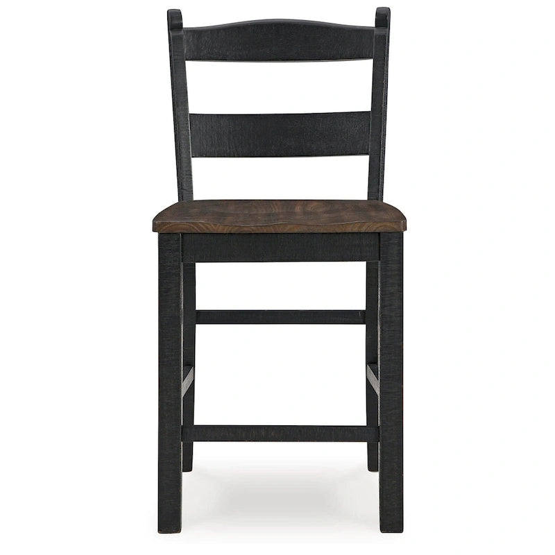 Signature Design by Ashley Valebeck Black/Brown Counter Height Barstool - 20W x 22D x 39H 4