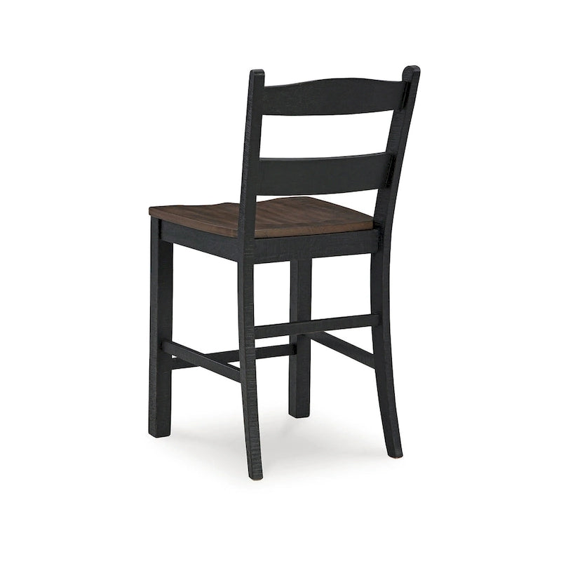 Signature Design by Ashley Valebeck Black/Brown Counter Height Barstool - 20W x 22D x 39H 6