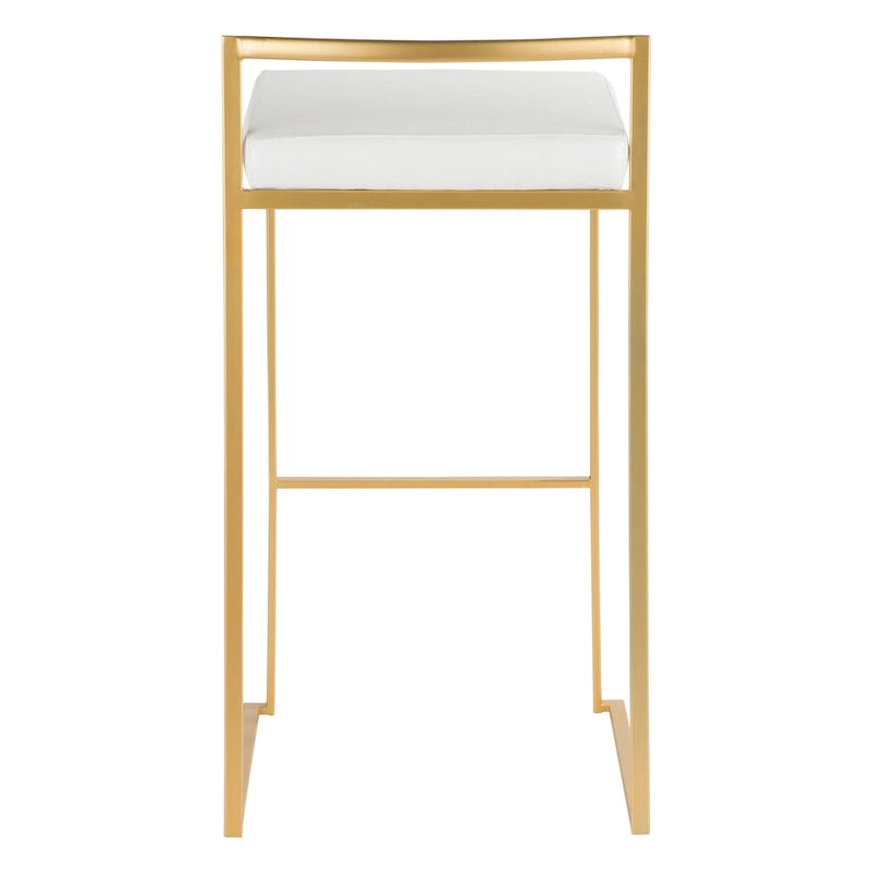 Silver Orchid Forrest Gold Stackable Bar Stools (Set of 2) 20