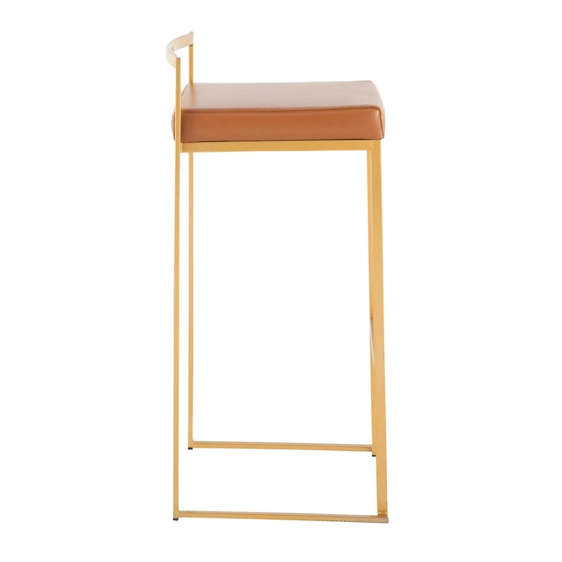 Silver Orchid Forrest Gold Stackable Bar Stools (Set of 2) 28