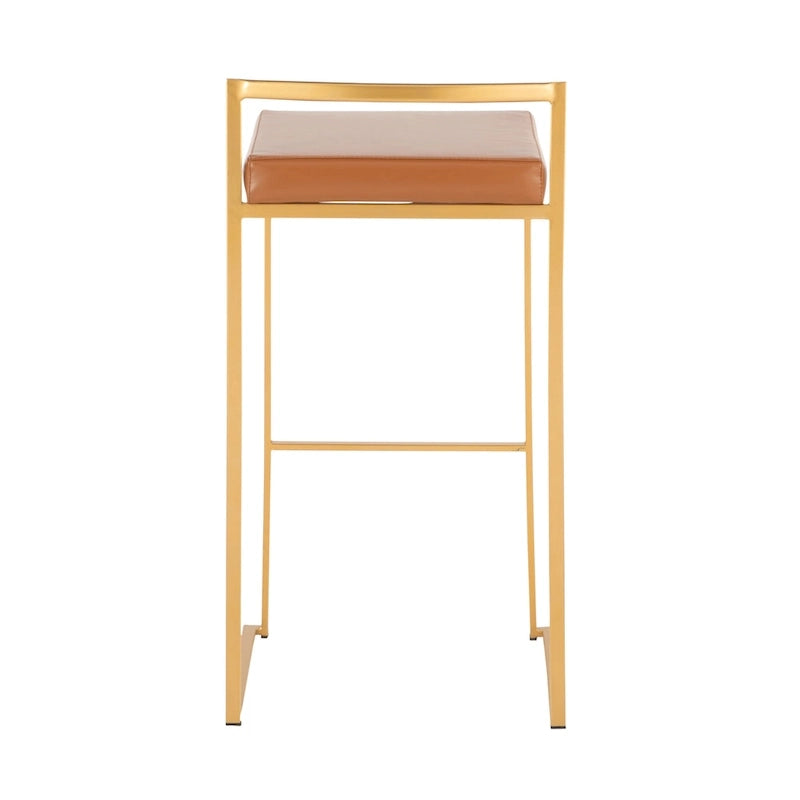 Silver Orchid Forrest Gold Stackable Bar Stools (Set of 2) 29