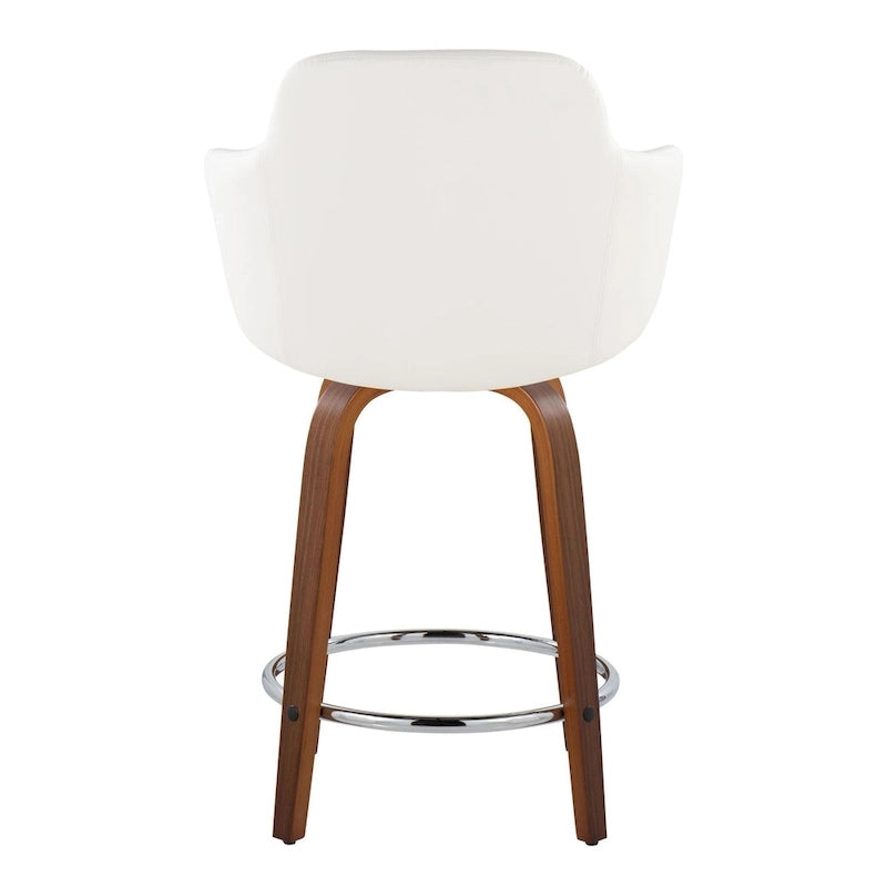 Carson Carrington Iglabo 24 Fixed-Height Counter Stool with Bent Wood Legs and Round Footrest (Set of 2) 23