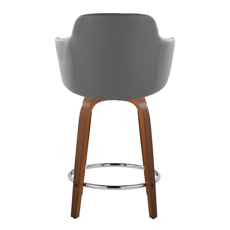 Carson Carrington Iglabo 24 Fixed-Height Counter Stool with Bent Wood Legs and Round Footrest (Set of 2) 31