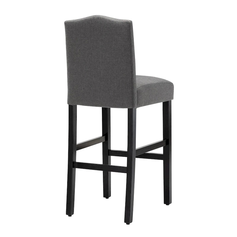 28 Inches Barstools Upholstered Bar Stools Pub Chairs Set of 2 10
