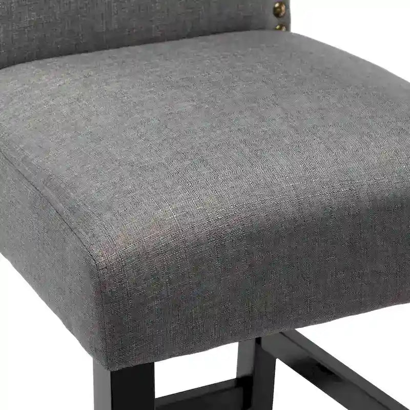 28 Inches Barstools Upholstered Bar Stools Pub Chairs Set of 2 11