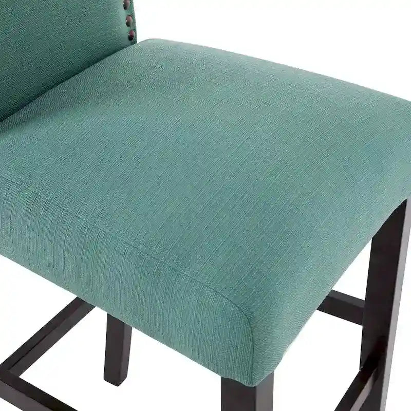 28 Inches Barstools Upholstered Bar Stools Pub Chairs Set of 2 21
