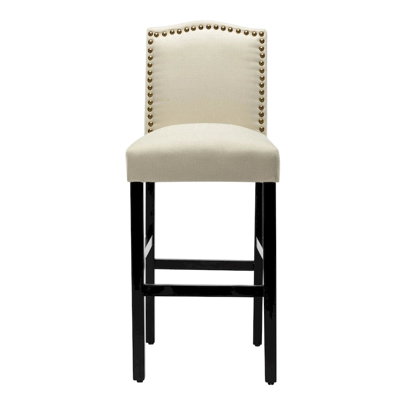 28 Inches Barstools Upholstered Bar Stools Pub Chairs Set of 2 23