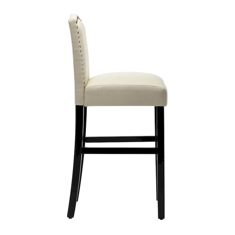 28 Inches Barstools Upholstered Bar Stools Pub Chairs Set of 2 25