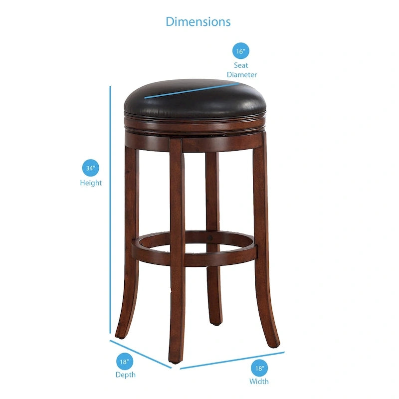 Shelby 34-inch Extra Tall Swivel Bar Stool 5