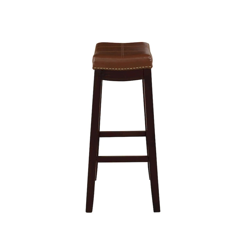 Linon Willamette Espresso and Cognac Counter Stool 4