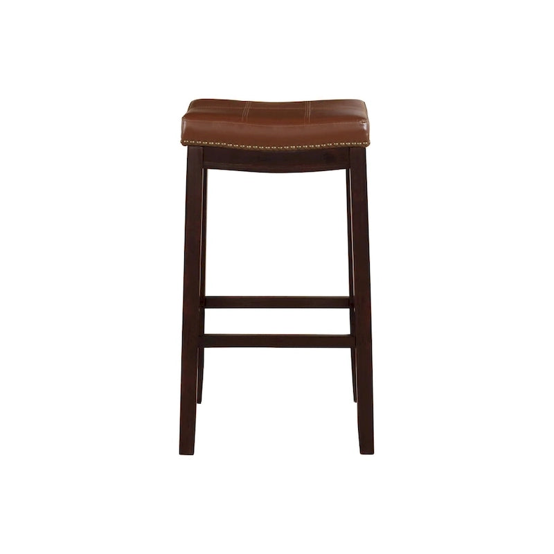Linon Willamette Espresso and Cognac Counter Stool 5