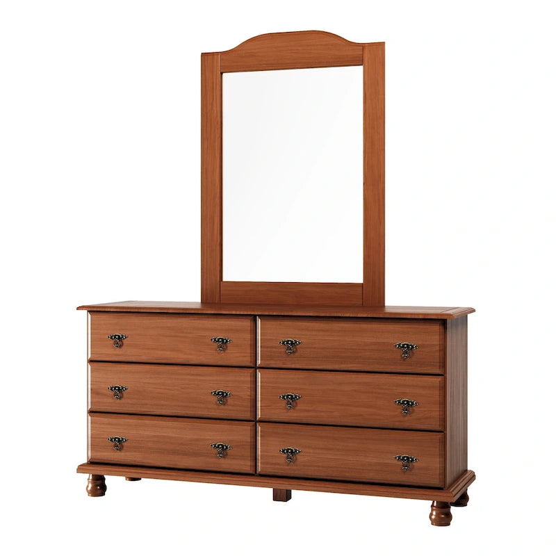 Palace Imports 100% Solid Wood Traditional Kyle 6-Drawer Dresser with Optional Mirror 2