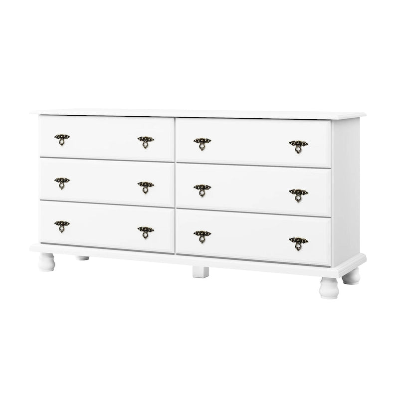 Palace Imports 100% Solid Wood Traditional Kyle 6-Drawer Dresser with Optional Mirror 5