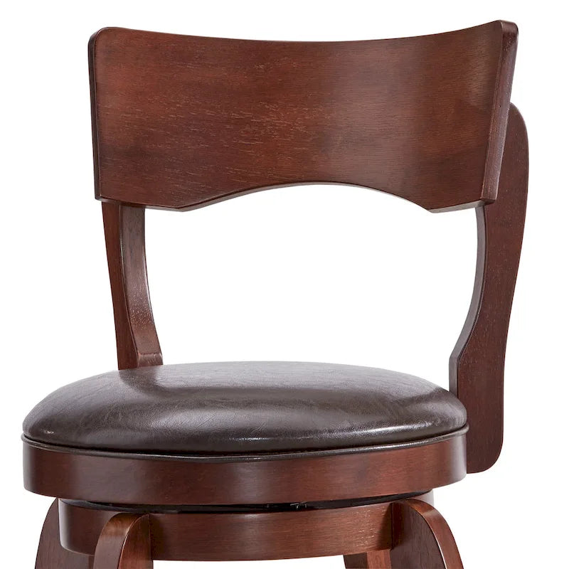 Lyla 24-inch Brown Counter Height Swivel Stool by iNSPIRE Q Classic 4