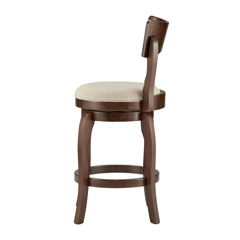 Lyla 24-inch Brown Counter Height Swivel Stool by iNSPIRE Q Classic 7