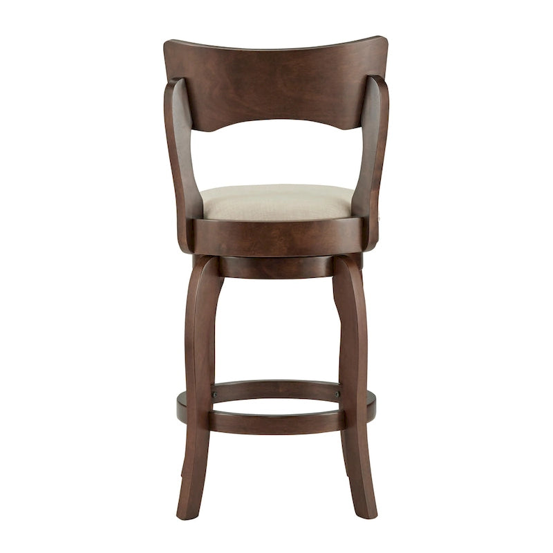 Lyla 24-inch Brown Counter Height Swivel Stool by iNSPIRE Q Classic 8