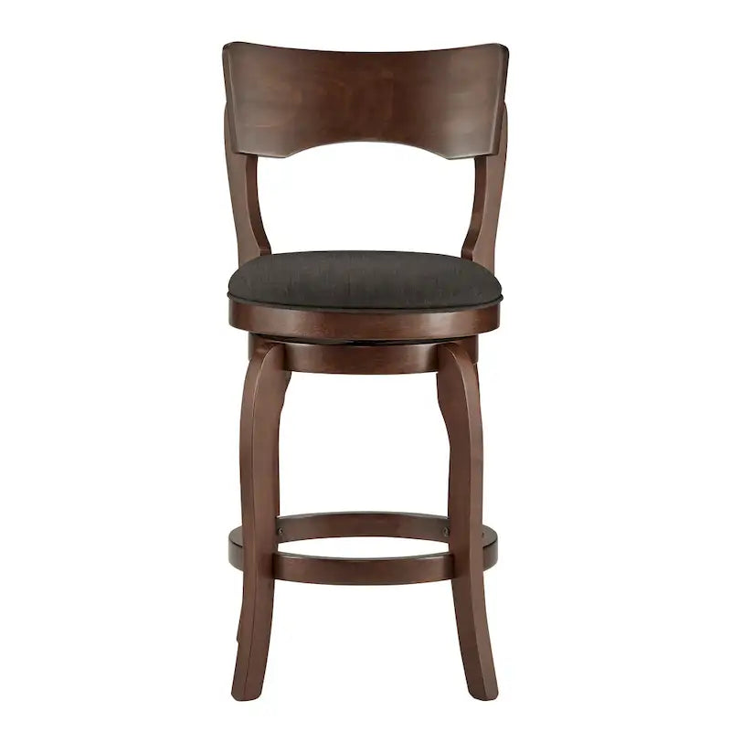 Lyla 24-inch Brown Counter Height Swivel Stool by iNSPIRE Q Classic 10