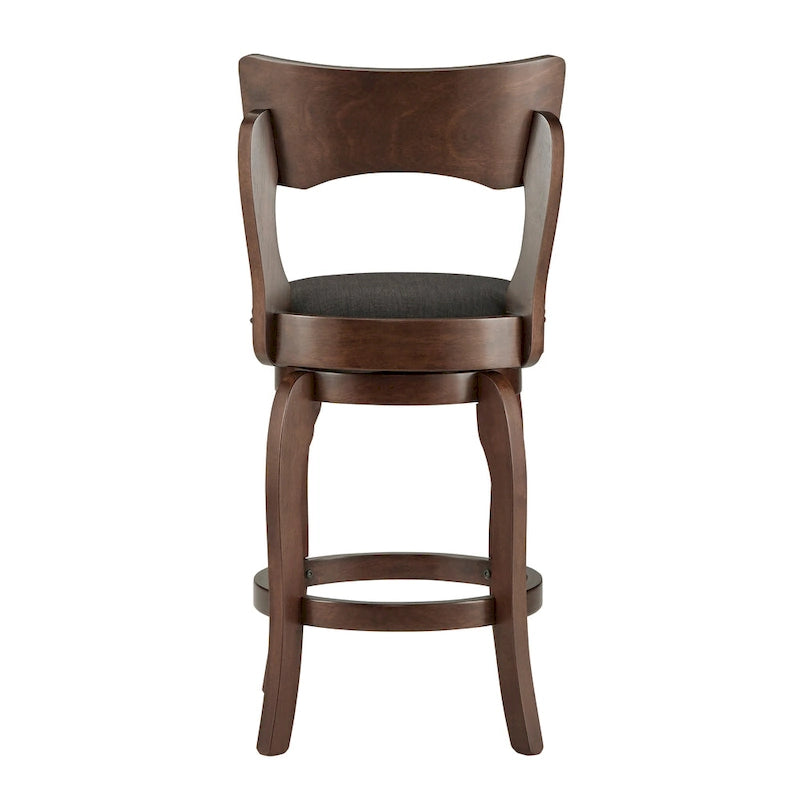 Lyla 24-inch Brown Counter Height Swivel Stool by iNSPIRE Q Classic 12