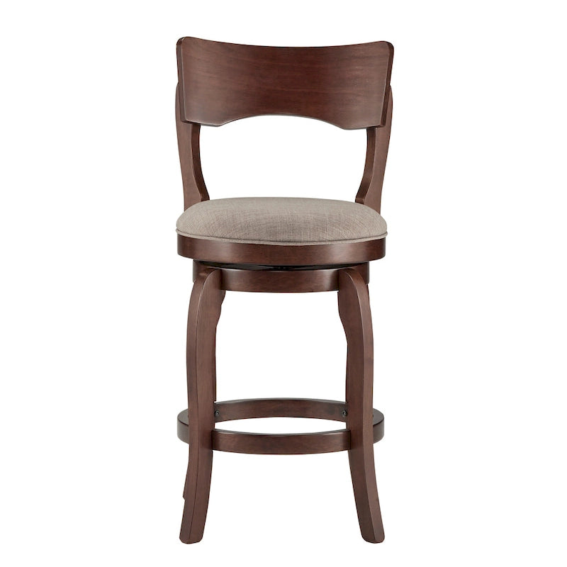 Lyla 24-inch Brown Counter Height Swivel Stool by iNSPIRE Q Classic 14