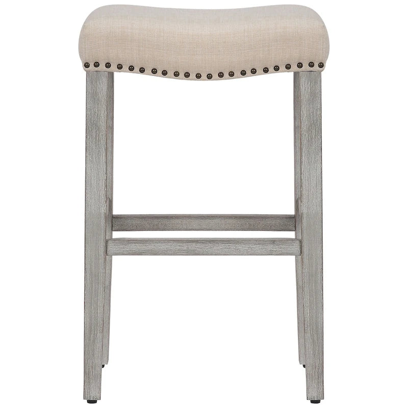 Jameson Upholstered Polyester Gray 29 Inch Bar Stool (Set Of 2) 10