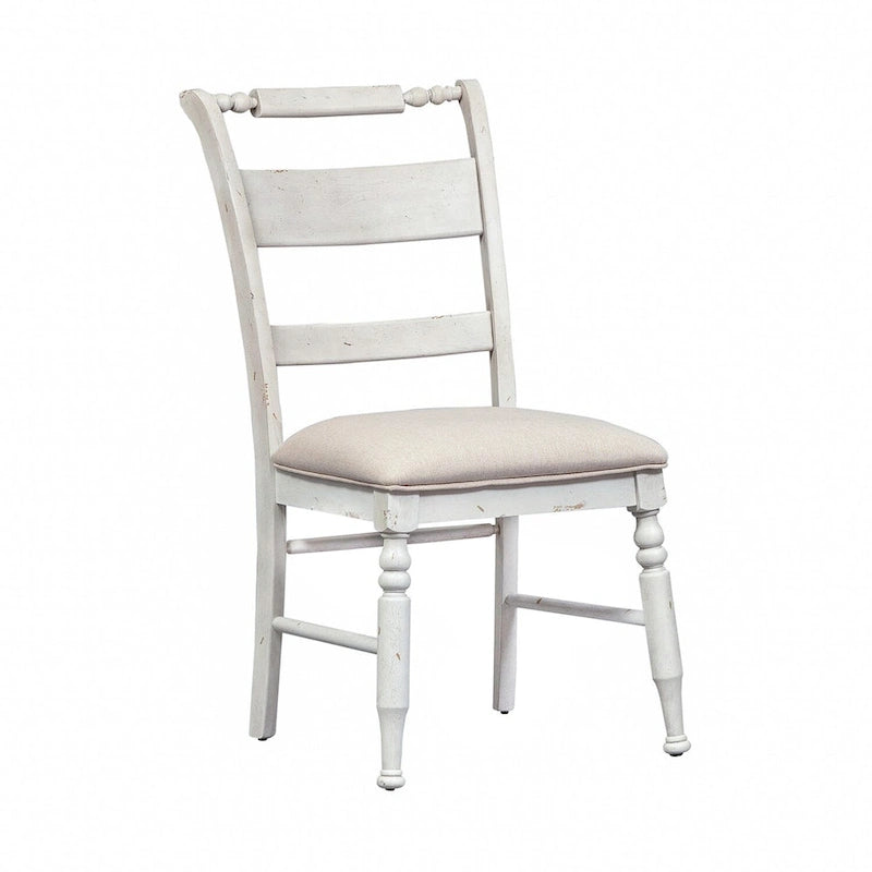 Whitney Antique Linen Slat Back Side Chair (Set of 2)