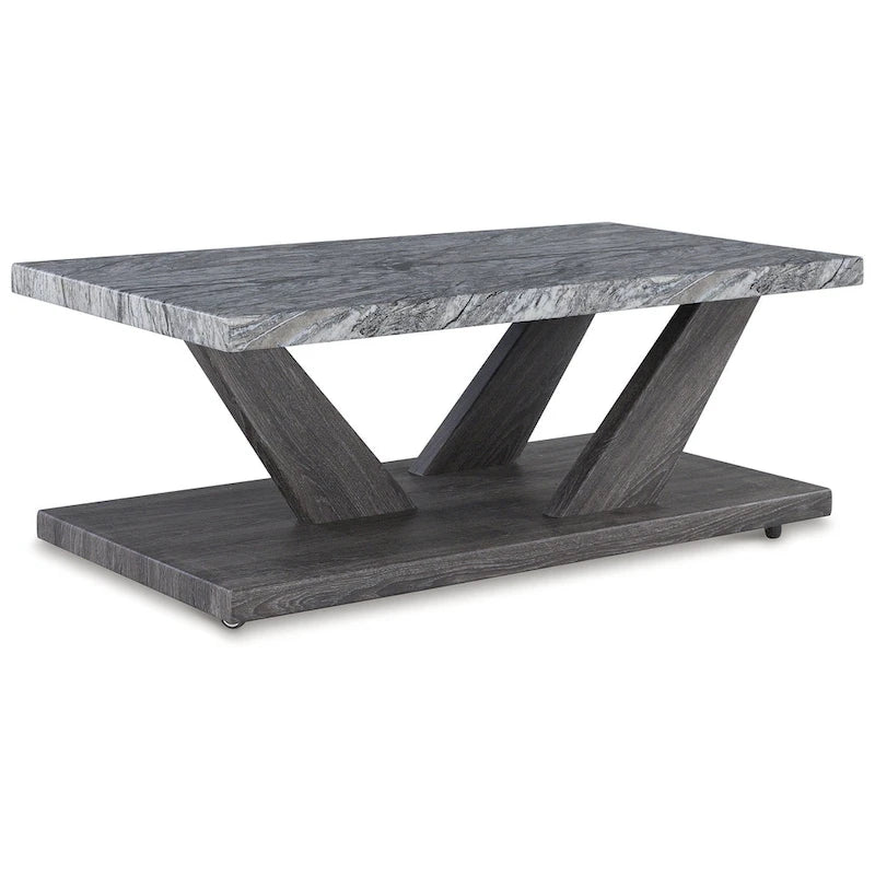 Signature Design by Ashley Bensonale Gray Table Set (Set of 3) - 48W x 24D x 18H 4