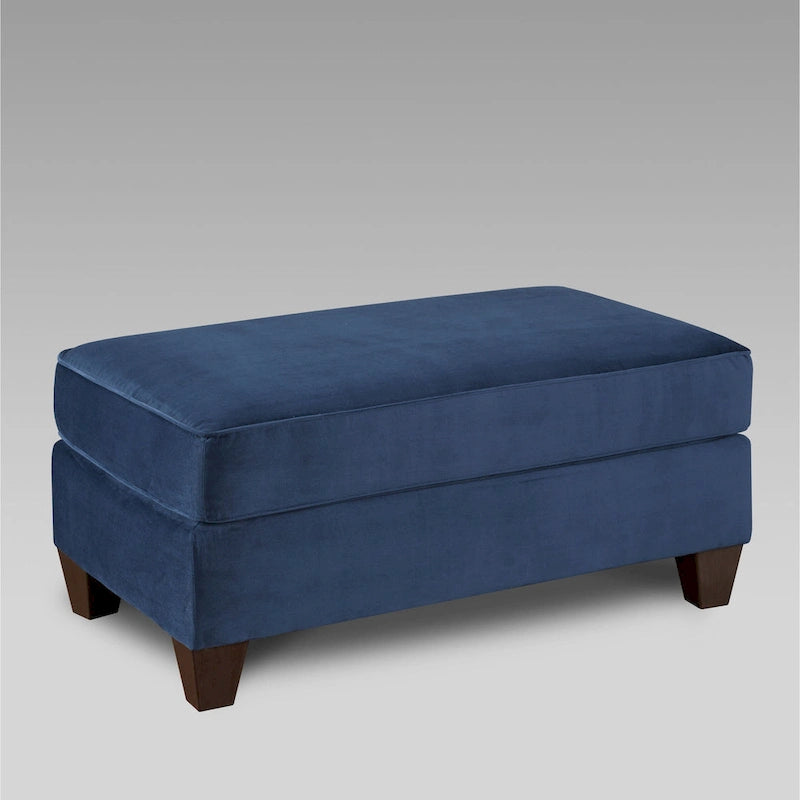 Roundhill Furniture Camero Fabric Pillowback 4-Piece Sofa Set in Navy Blue 5