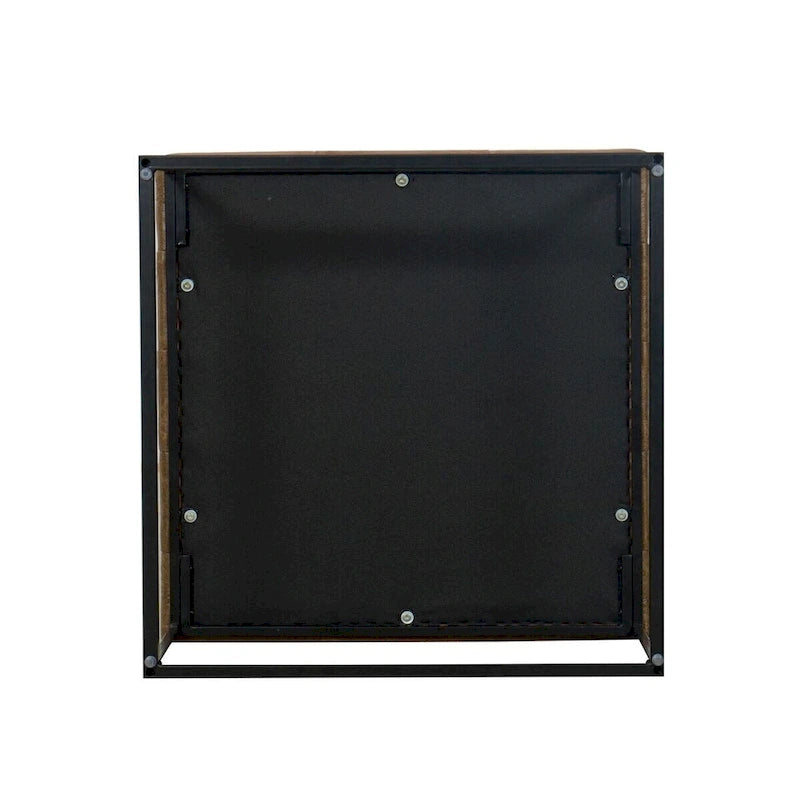 HomePop Draper Square Button-tufted upholstered top Cocktail Ottoman 4